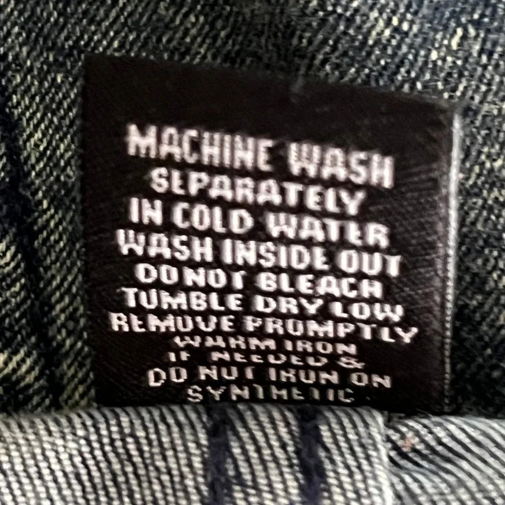 Benjamin Black Mens Jeans 38x32 Acid Wash Distressed‎ Moto Denim Flap Pocket